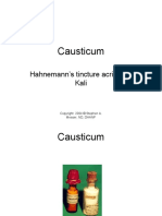 Causticum: Hahnemann's Tincture Acris Sine Kali