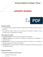 Satish Pradhan Dnyanasadhana College, Thane: Gravimetric Analysis