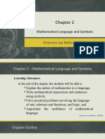 Chapter 2 - Mathematical Language
