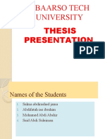 THESIS PRESENTATION