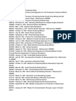 Weather Modification Patents List