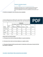 13.1 Worksheet - Role of Humans in Extinction of Species