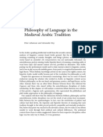 Philosophy of Language in The Medieval A