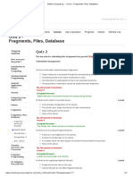 Unit 9 - Fragments, Files, Database: Quiz 2