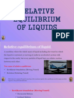 Relative Equilibrium of Liquids