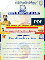 Effect of Directions On Sleep by DR V R Veeramaneni