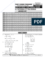 Distance Learning Programme: Test Syllabus: Half Syllabus (11 Class Syllabus)