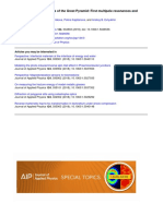 Electromagnetic Properties of The Great Pyramid: First Multipole Resonances and Energy Concentration