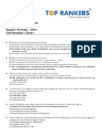 Number of Questions: 155 Section Name: Law Negative Marking - Allow Test Duration: 2 Hours