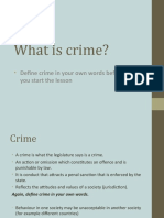 What Is Crime?: Define Crime in Your Own Words Before You Start The Lesson