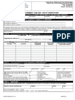 Household Member / Shelter / Utility Verification