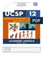 Ucsp-Learning-Module Quarter 1 Week 1