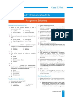 Unit 1: Communication Skills Assignment Solutions