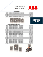 Lista de Equipos Y Accesorios de Stock: Int. Breaker Formula Abb Monopolar