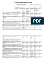 Satish Pradhan Dnyanasadhana College: Department of BMS Sample MCQ Questions Subject: Operations Research