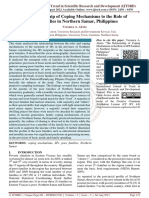 The Relationship of Coping Mechanisms To The Role of 4PS Families in Northern Samar, Philippines