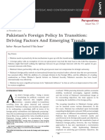Pakistan's Foreign Policy in Transition Driving Factors and Emerging Trends
