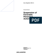 AR 600-8-2 Suspension of Favorable Personnel Actions (Flag)