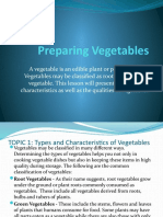 Preparing Vegetables