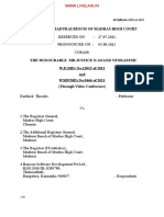 Before The Madurai Bench of Madras High Court: W.P (MD) .No.12015 of 2021