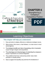 Strengthening A Company's Competitive Position: Strategic Moves, Timing, and Scope of Operations