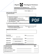 Capital Request and Justification Form