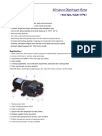 Miniature Diaphragm Pump: Features