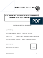 Sumande - Field Work No.6 - Differential Leveling With Turning Points (Double-Rodded)