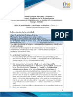 Guía de Actividades y Rúbrica de Evaluación - Unidad 1 - Tarea 2 - Plataforma de Ofimáticas en Línea