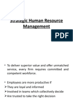 Strategic Human Resource Management