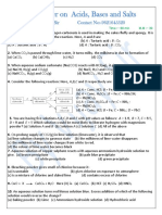 Test Paper On Acids Base and Salt 2021 by Vijay Sir