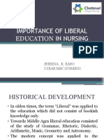 Importance of Liberal Education in Nursing