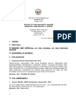 Senate: 22 September 2021 Wednesday Session No. 19 As of 22 September 2021 (12:40 PM)