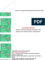 Module 2 Implementing Health Education Plan