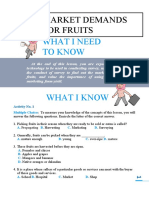 What I Need To Know: Market Demands For Fruits