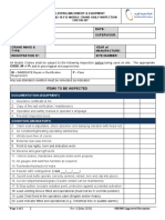 19-F12 Mobile Crane Daily Inspection Checklist