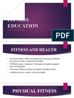 Physical Fitnessx Fitness Education