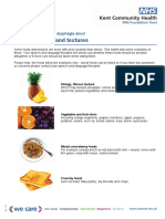 High Risk Foods and Textures: A Guide For Patients With Dysphagia About