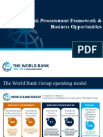 World Bank Procurement Framework & Business Opportunities