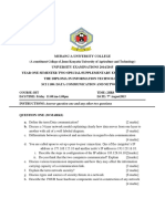 DIT SCI 1108 Data Communication & Network