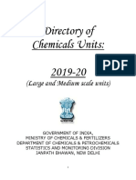 Directory of Chemical Units 2019-20