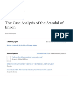 The Case Analysis of The Scandal of Enron: Cite This Paper