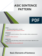 Basic Sentence Pattern