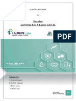 Speculate Aarti Drug Ltd. & Laurus Lab LTD.: A Project Report