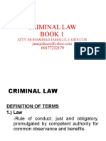 Criminal Law Book 1: Atty. Mohammad Jamalul J. Giducos