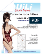 Curso de Ropa Intima Patrones Primera Hoja de Patrones