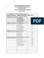 A.Y.Dadabhai, Kosamba College Code 601 Diploma in Civil Engg. Branch Code 06