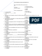 Fourth Periodical Exam in Mathematics Vi