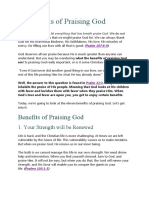 11 Benefits of Praising God