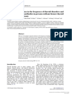 (1479683X - European Journal of Endocrinology) Geographic Variations in The Frequency of Thyroid Disorders and Thyroid Peroxidase Antibodies in Persons Without Former Thyroid Disease Within Germany